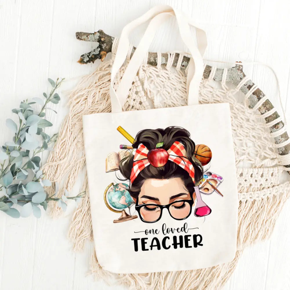 Teacher One Loved Tote Bag