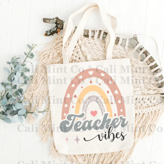 Teacher Pastel Colors 10 Tote Bag