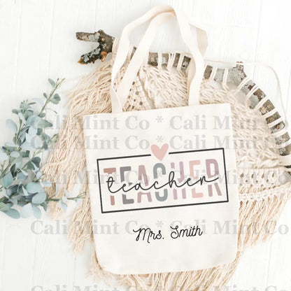 Teacher Pastel Colors 2 Tote Bag