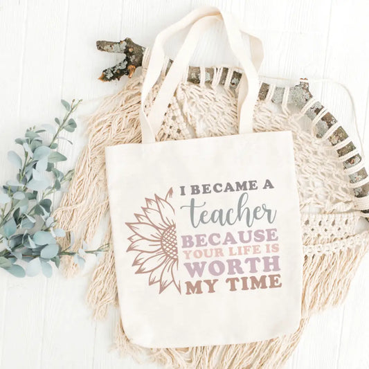 Teacher Pastel Colors 3 Tote Bag