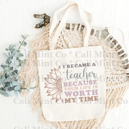 Teacher Pastel Colors 3 Tote Bag