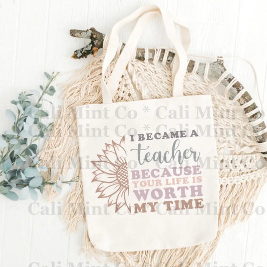 Teacher Pastel Colors 3 Tote Bag