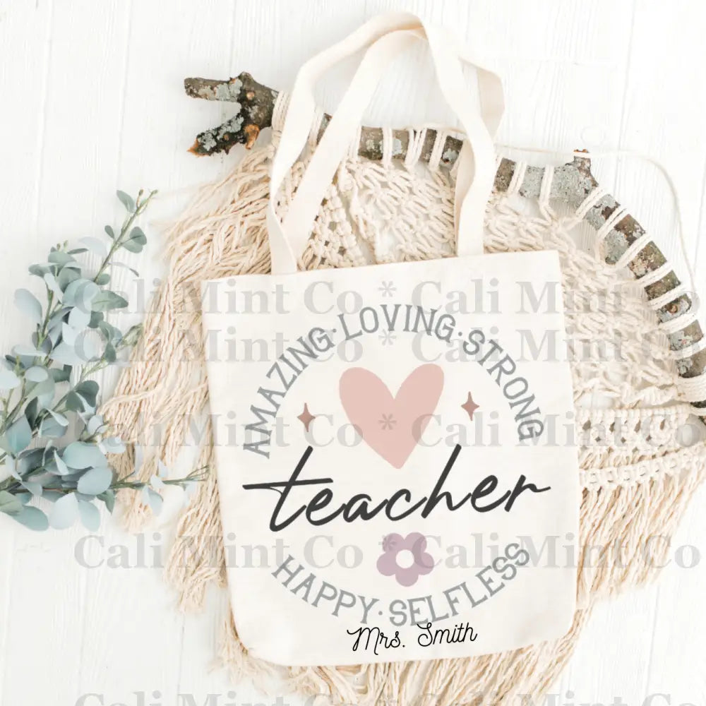 Teacher Pastel Colors 5 Tote Bag