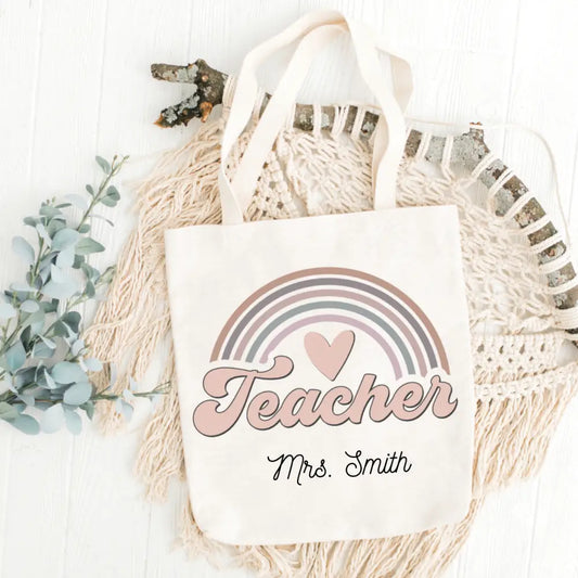 Teacher Pastel Colors 6 Tote Bag