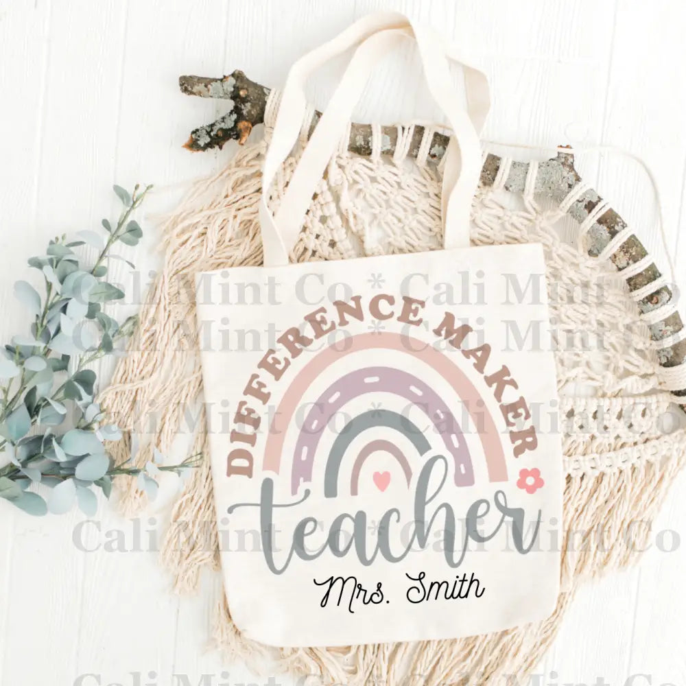 Teacher Pastel Colors 7 Tote Bag