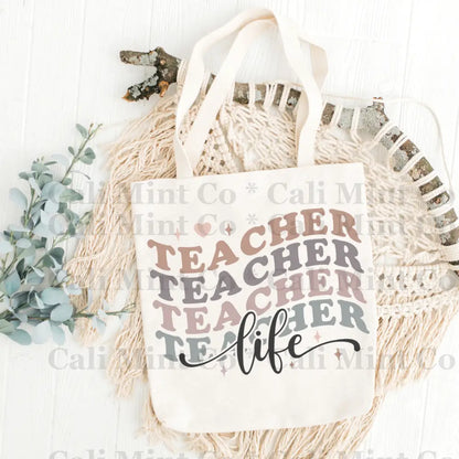 Teacher Pastel Colors 8 Tote Bag