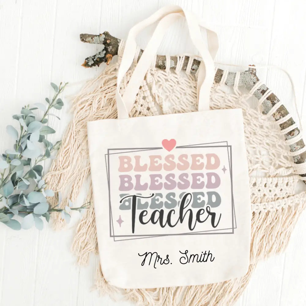 Teacher Pastel Colors 9 Tote Bag