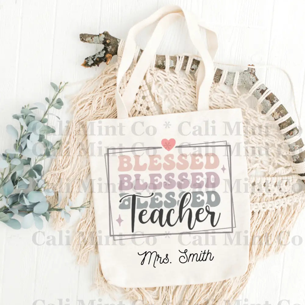 Teacher Pastel Colors 9 Tote Bag