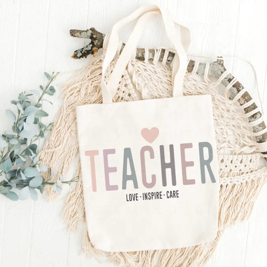 Teacher Pastel Colors Tote Bag