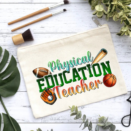 Teacher Pe Canvas Makeup Bag Canvas Bag