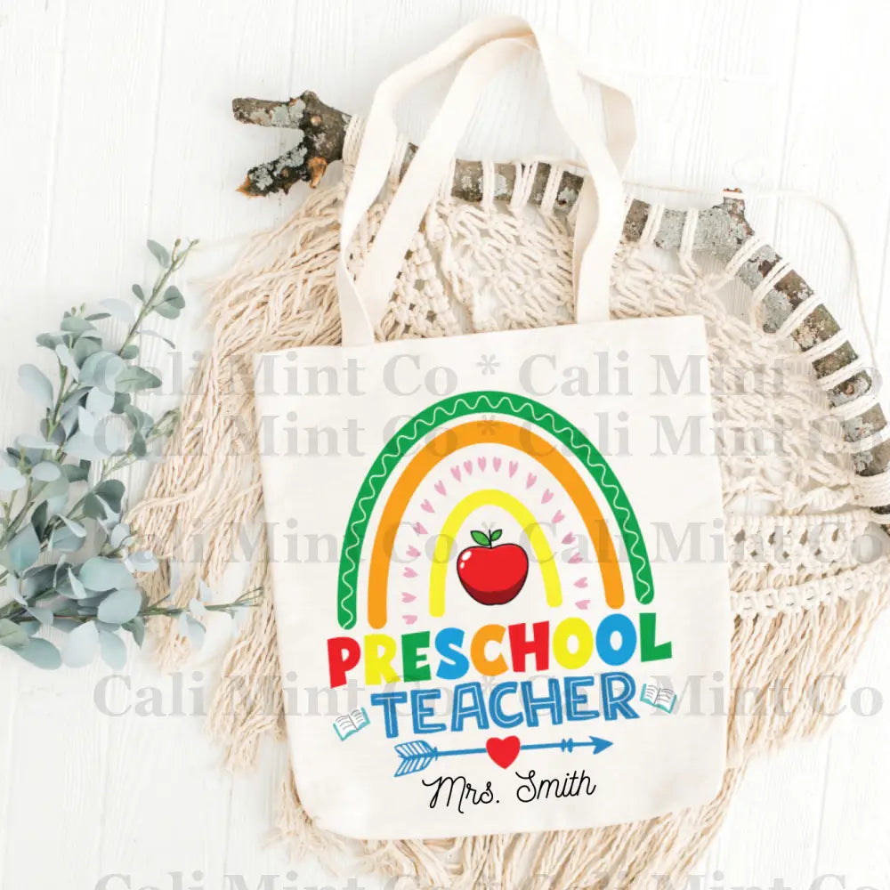 Teacher Preschool Tote Bag