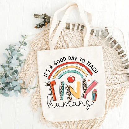 Teaching Tiny Humans Tote Bag