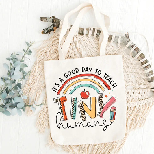 Teaching Tiny Humans Tote Bag